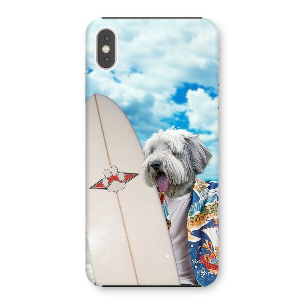 The Surfer: Custom Pet Phone Case - Paw & Glory - Dog Portraits - Pet Portraits