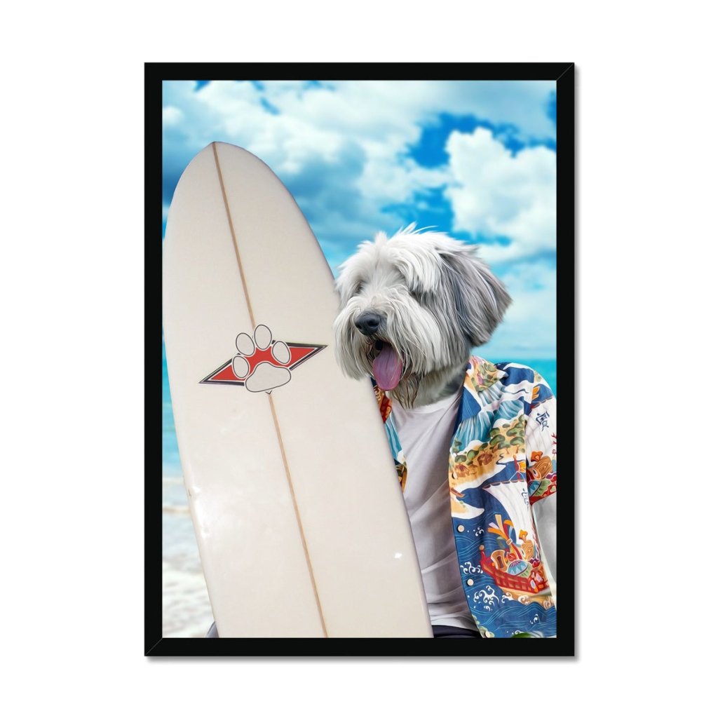 Pet Portraits | The Surfer: Custom Pet Portrait | Paw & Glory