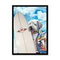 The Surfer: Custom Pet Portrait