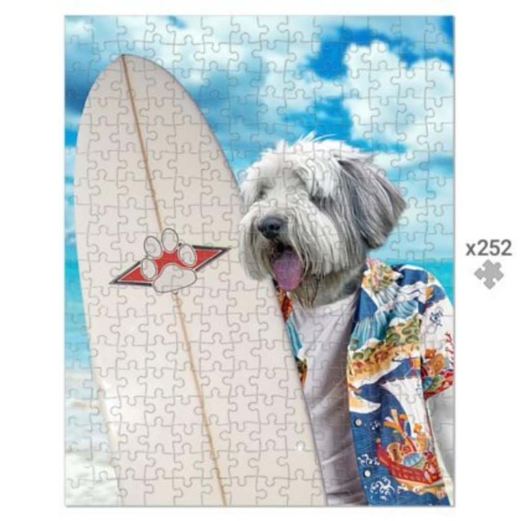 Pet Portraits | The Surfer: Custom Pet Puzzle | Paw & Glory