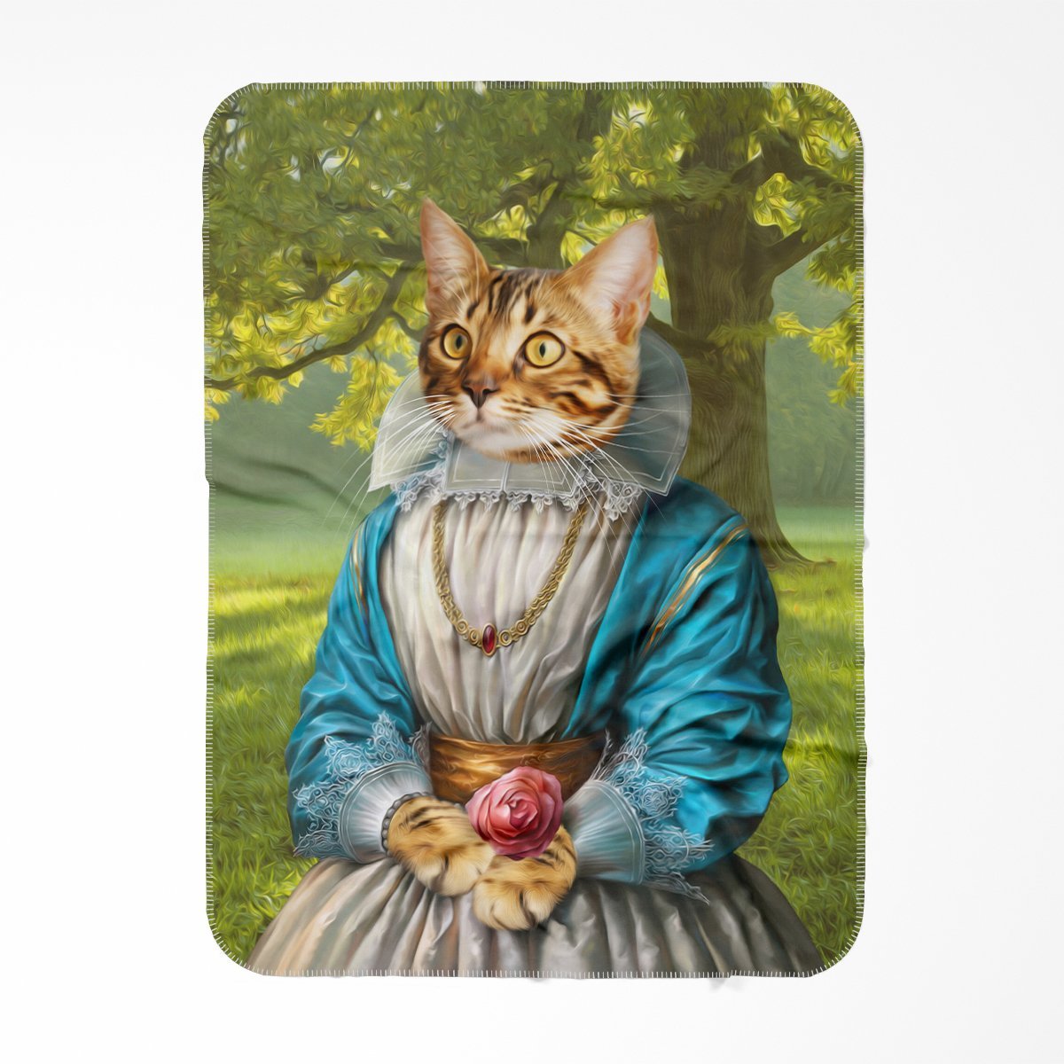 The Sweetheart: Custom Pet Blanket - Paw & Glory - Dog Portraits - Pet Portraits