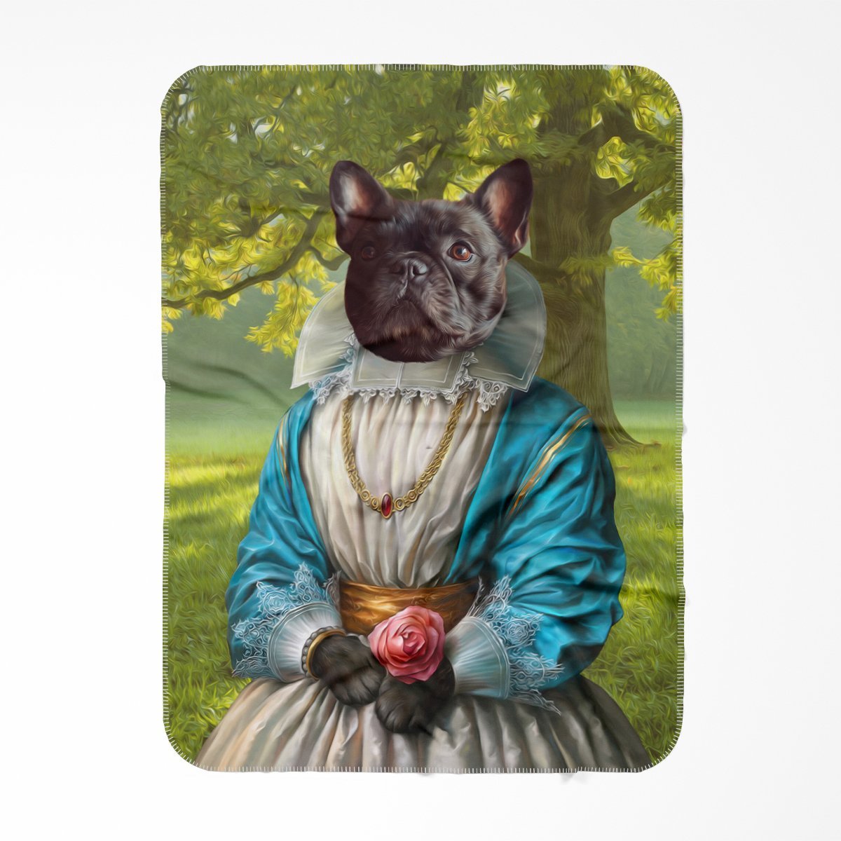 Pet Portraits | The Sweetheart: Custom Pet Blanket | Paw & Glory