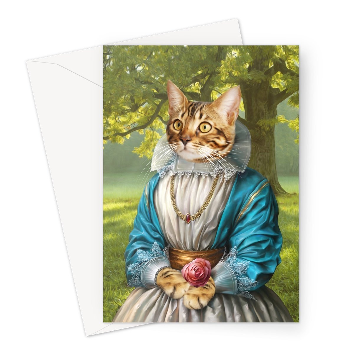 The Sweetheart: Custom Pet Greeting Card - Paw & Glory - Dog Portraits - Pet Portraits