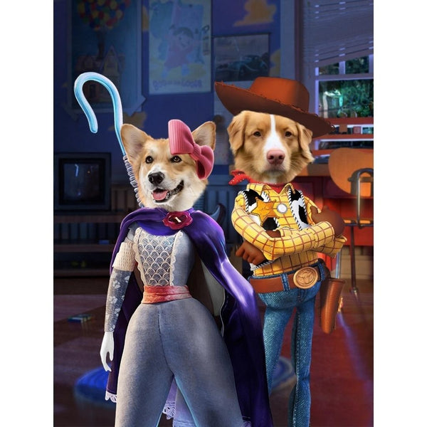 Toybox Sweethearts Custom Digital Download Pet Portrait | Paw & Glory