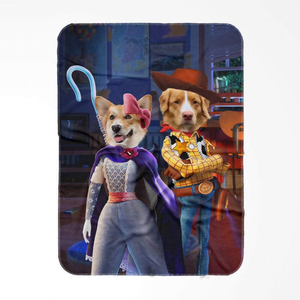 Pet Portraits | The Sweethearts (Toy Story Inspired): Custom Pet Blanket | Paw & Glory