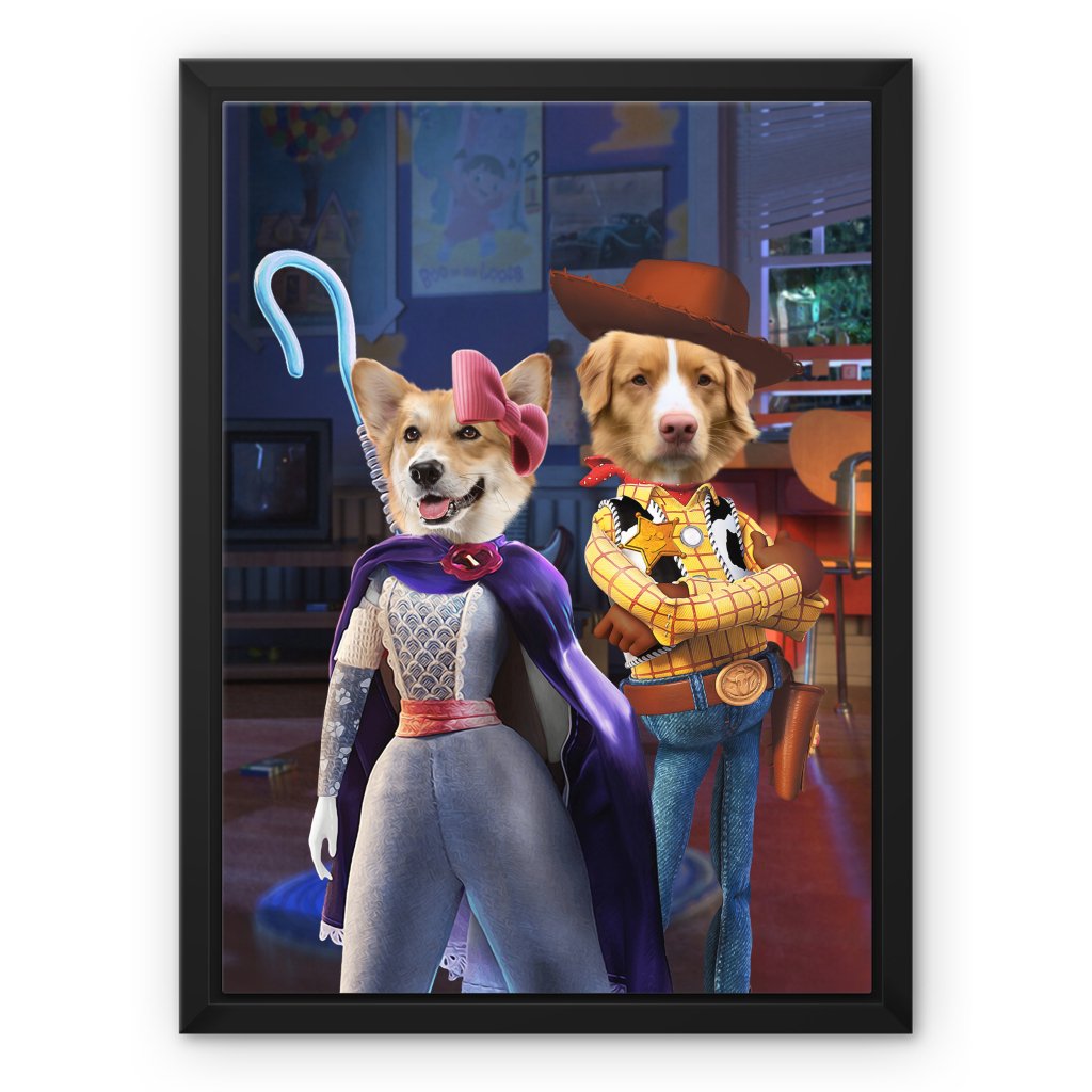 Pet Portraits | The Sweethearts (Toy Story Inspired): Custom Pet Canvas | Paw & Glory