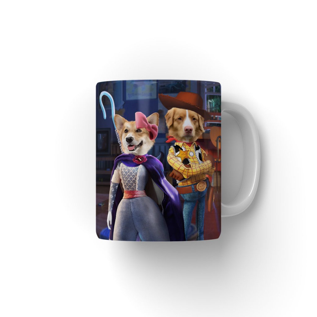 Pet Portraits | The Sweethearts (Toy Story Inspired): Custom Pet Coffee Mug | Paw & Glory