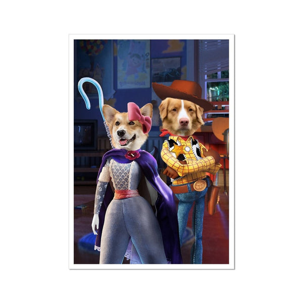 Toybox Sweethearts Custom Pet Poster | Custom Pet Portrait Print | Paw & Glory