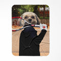 The Tennis Champion: Custom Pet Blanket