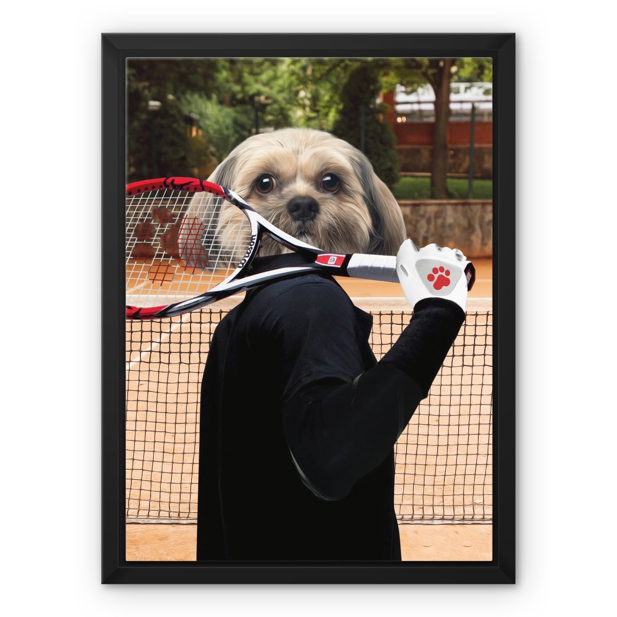 Pet Portraits | The Tennis Champion: Custom Pet Canvas | Paw & Glory