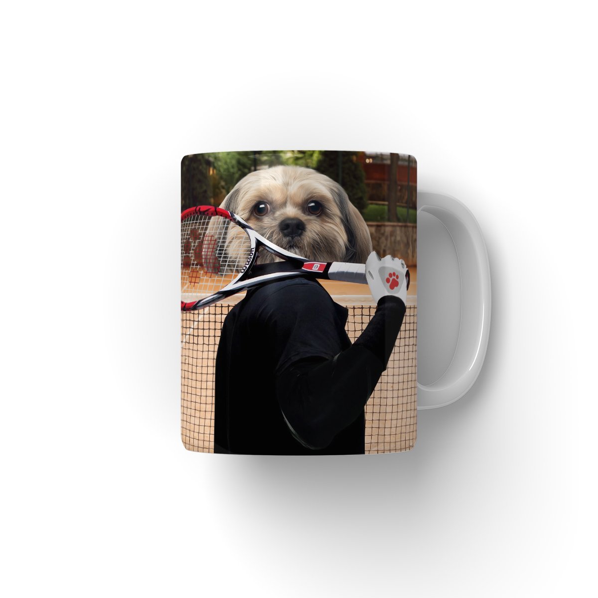 Pet Portraits | The Tennis Champion: Custom Pet Coffee Mug | Paw & Glory