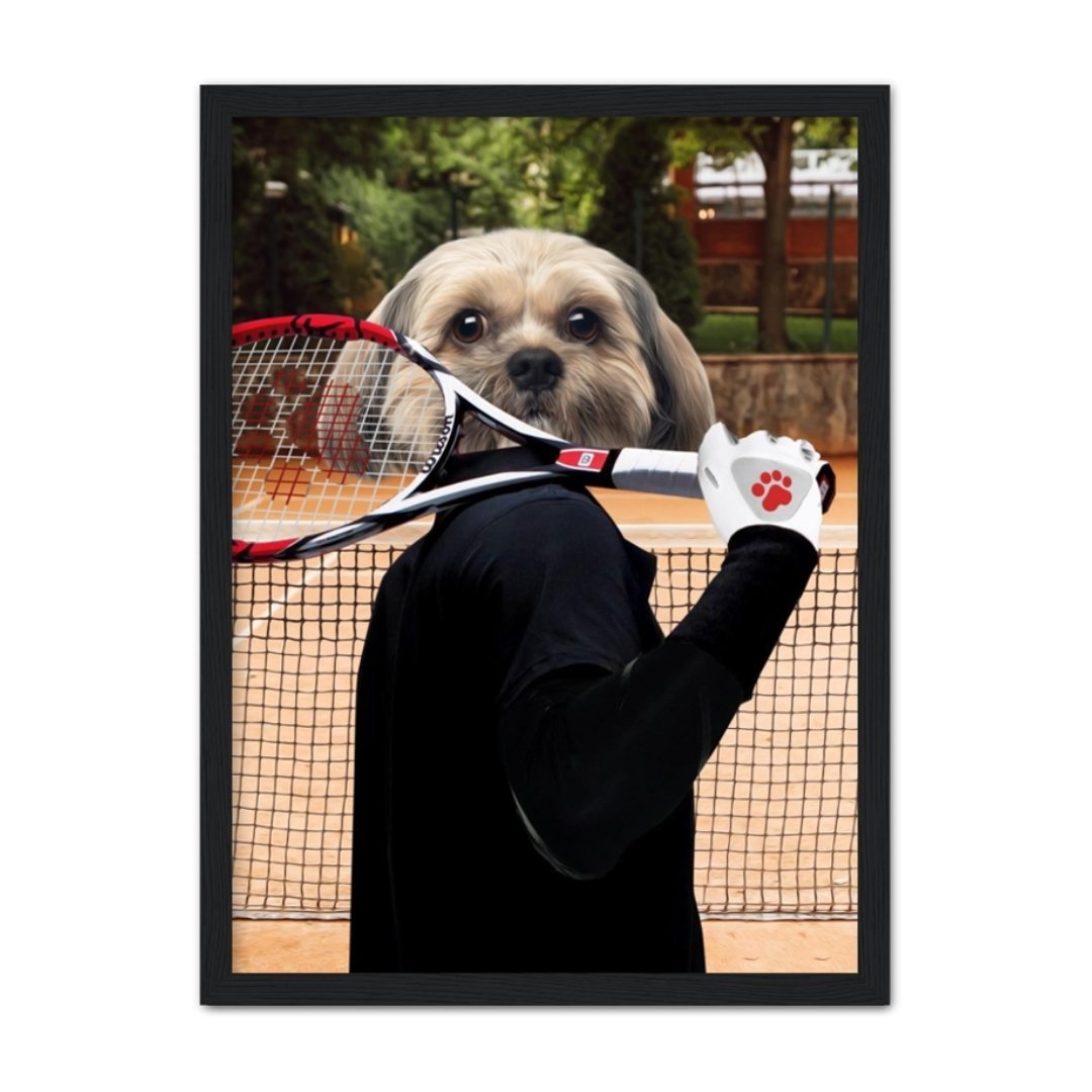 Pet Portraits | The Tennis Champion: Custom Pet Portrait | Paw & Glory