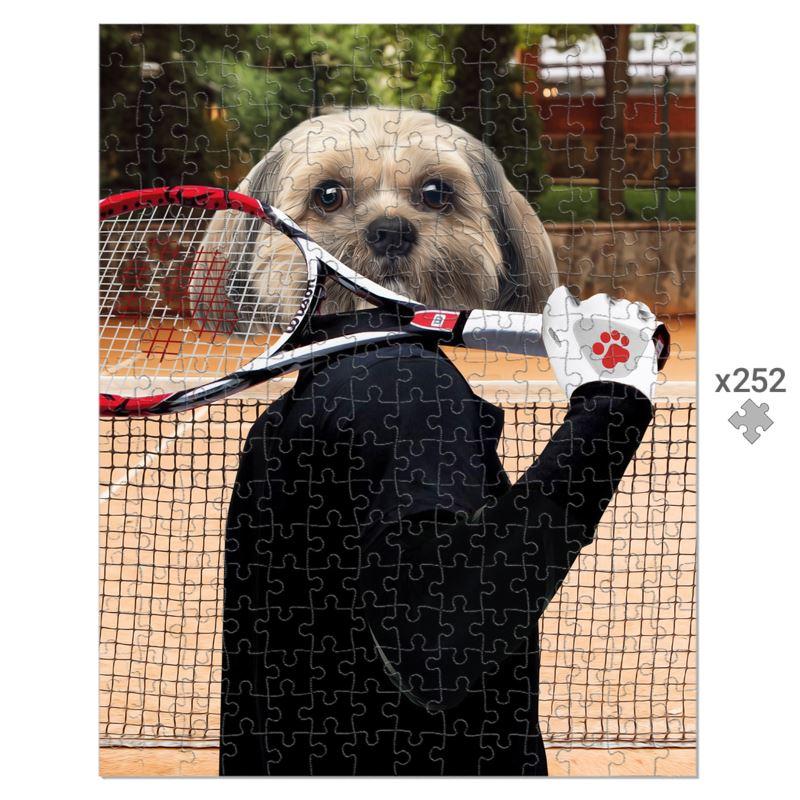 Pet Portraits | The Tennis Champion: Custom Pet Puzzle | Paw & Glory