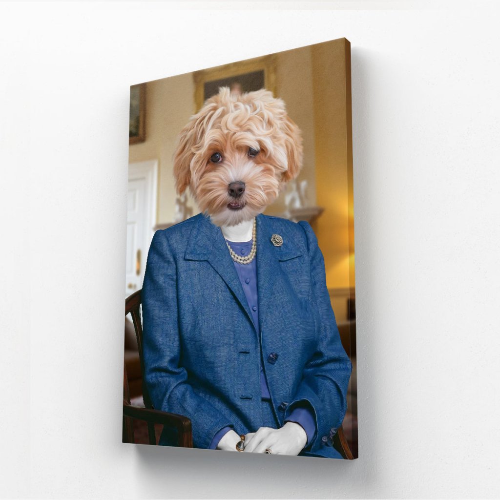 Pet Portraits | The Thatcher (Margaret Thatcher Inspired): Custom Pet Canvas | Paw & Glory