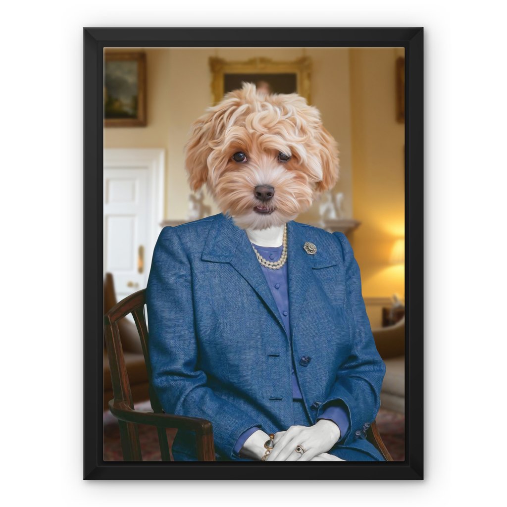 Pet Portraits | The Thatcher (Margaret Thatcher Inspired): Custom Pet Canvas | Paw & Glory