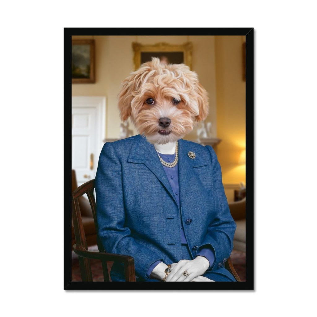 Pet Portraits | The Thatcher (Margaret Thatcher Inspired): Custom Pet Portrait | Paw & Glory