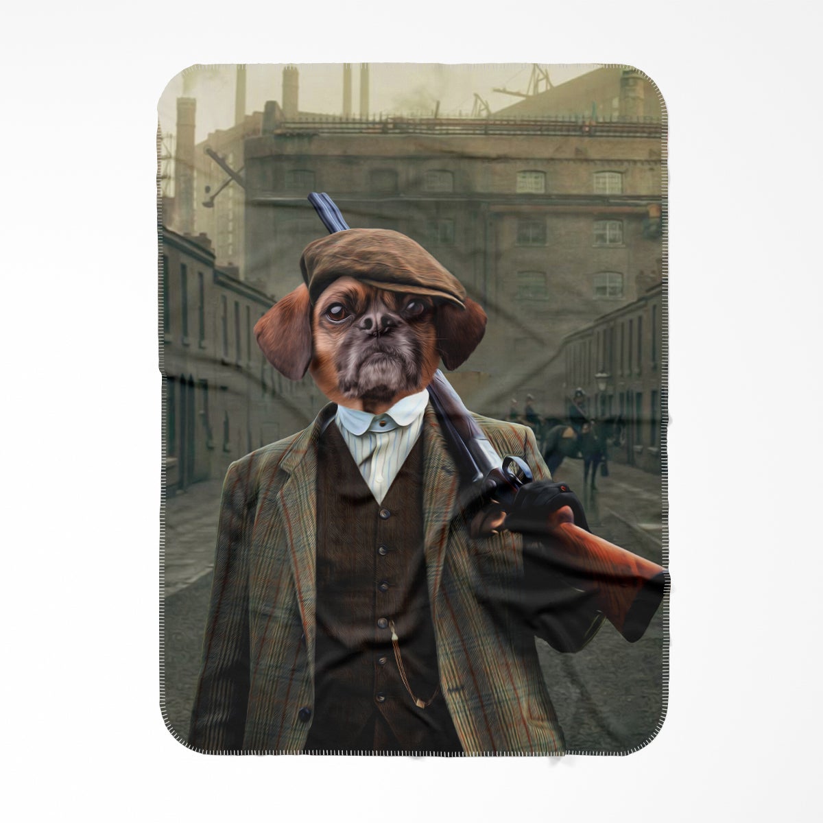 1920s Gangster Custom Pet Blanket | Personalized Pet Gift | Paw & Glory