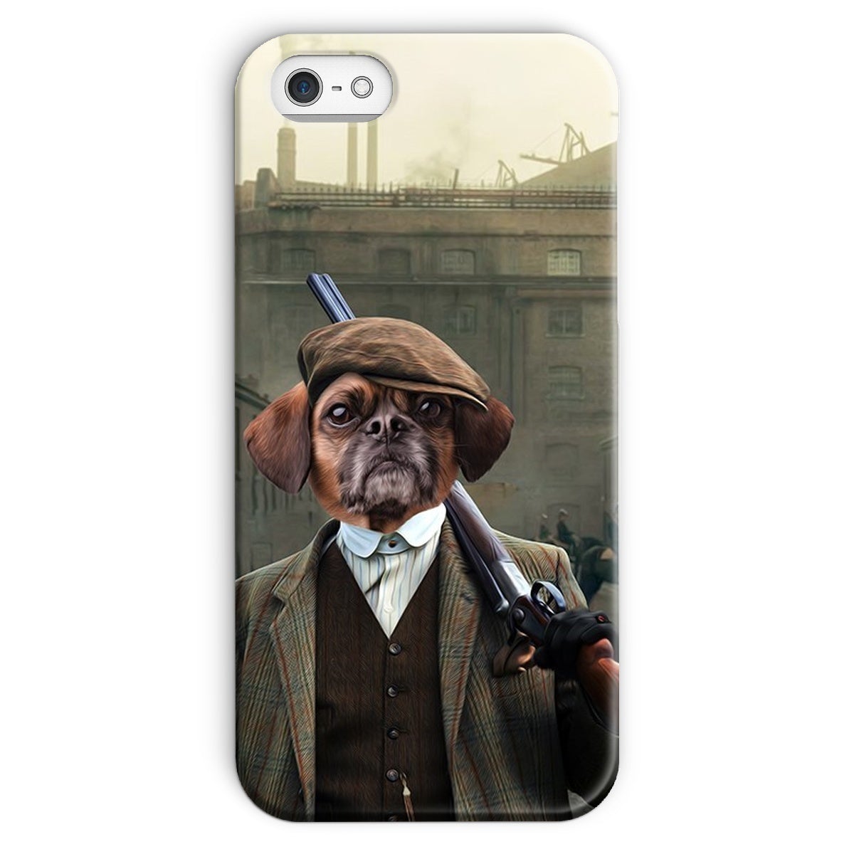 Pet Portraits | The Thug (Peaky Blinders Inspired): Custom Pet Snap Phone Case | Paw & Glory