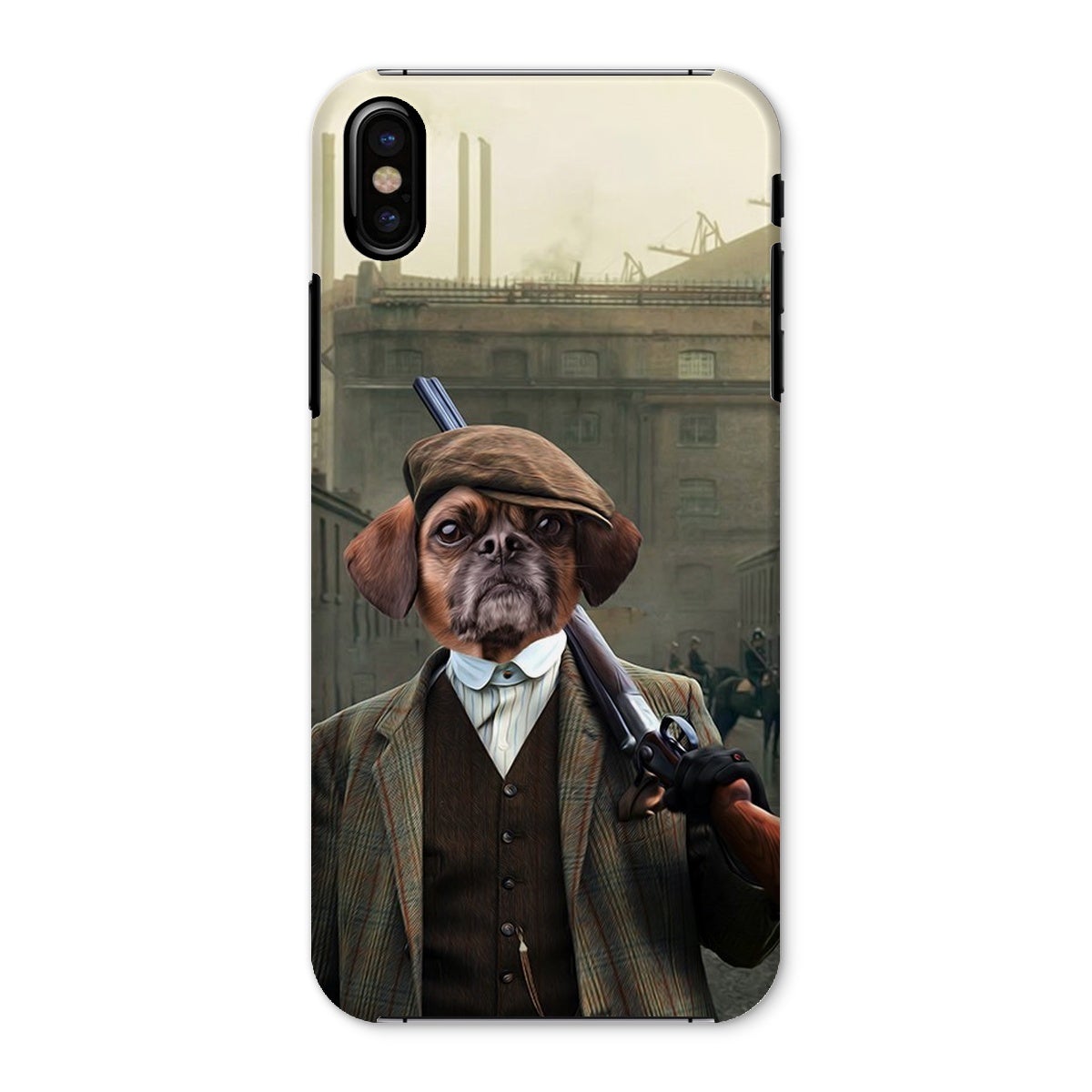 Pet Portraits | The Thug (Peaky Blinders Inspired): Custom Pet Snap Phone Case | Paw & Glory