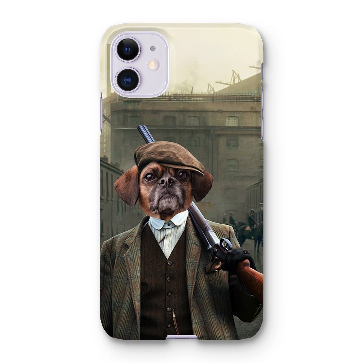 The Thug (Peaky Blinders Inspired): Custom Pet Snap Phone Case - Paw & Glory - Dog Portraits - Pet Portraits