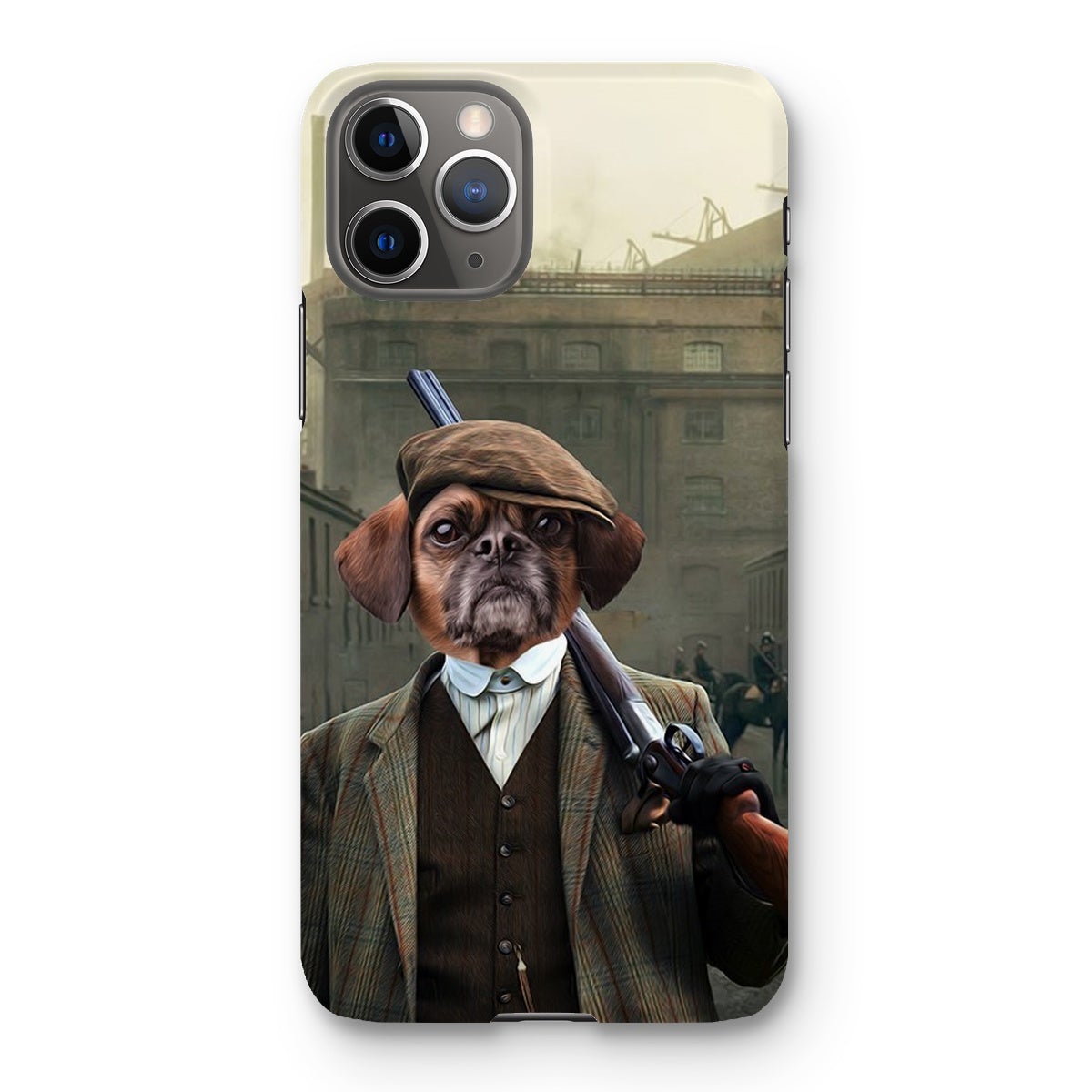 The Thug (Peaky Blinders Inspired): Custom Pet Snap Phone Case - Paw & Glory - Dog Portraits - Pet Portraits