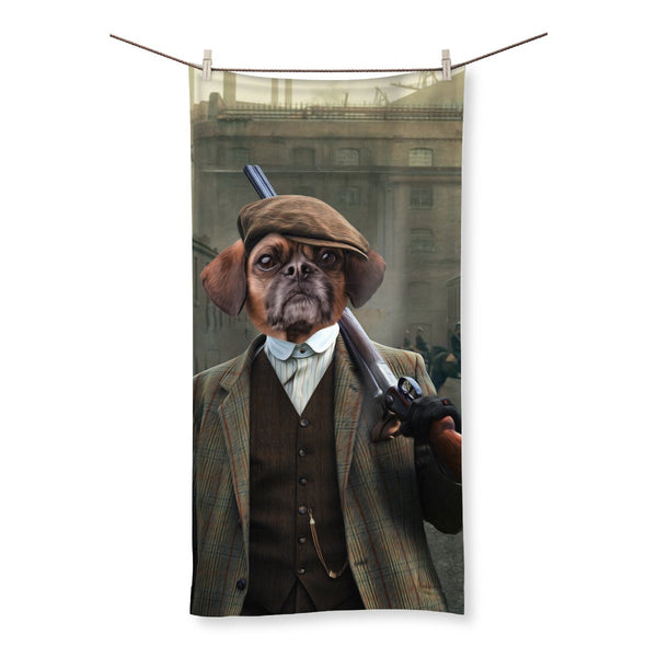 1920s Gangster Custom Pet Towel | Custom Pet Portrait | Paw & Glory