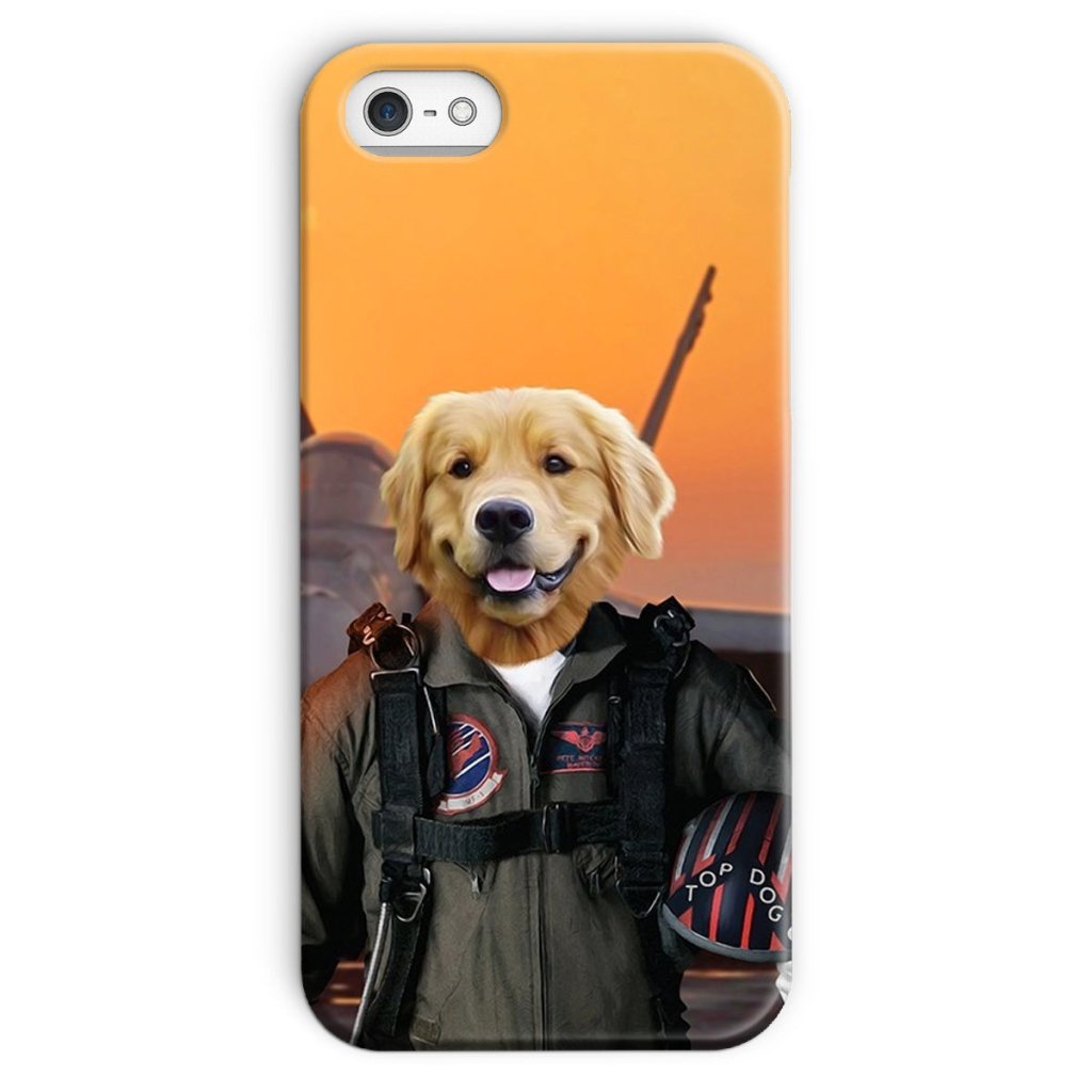 Pet Portraits | The Top Pilot: Custom Pet Phone Case | Paw & Glory