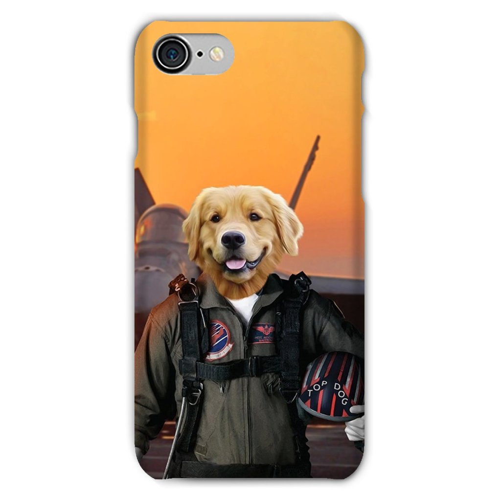 Pet Portraits | The Top Pilot: Custom Pet Phone Case | Paw & Glory