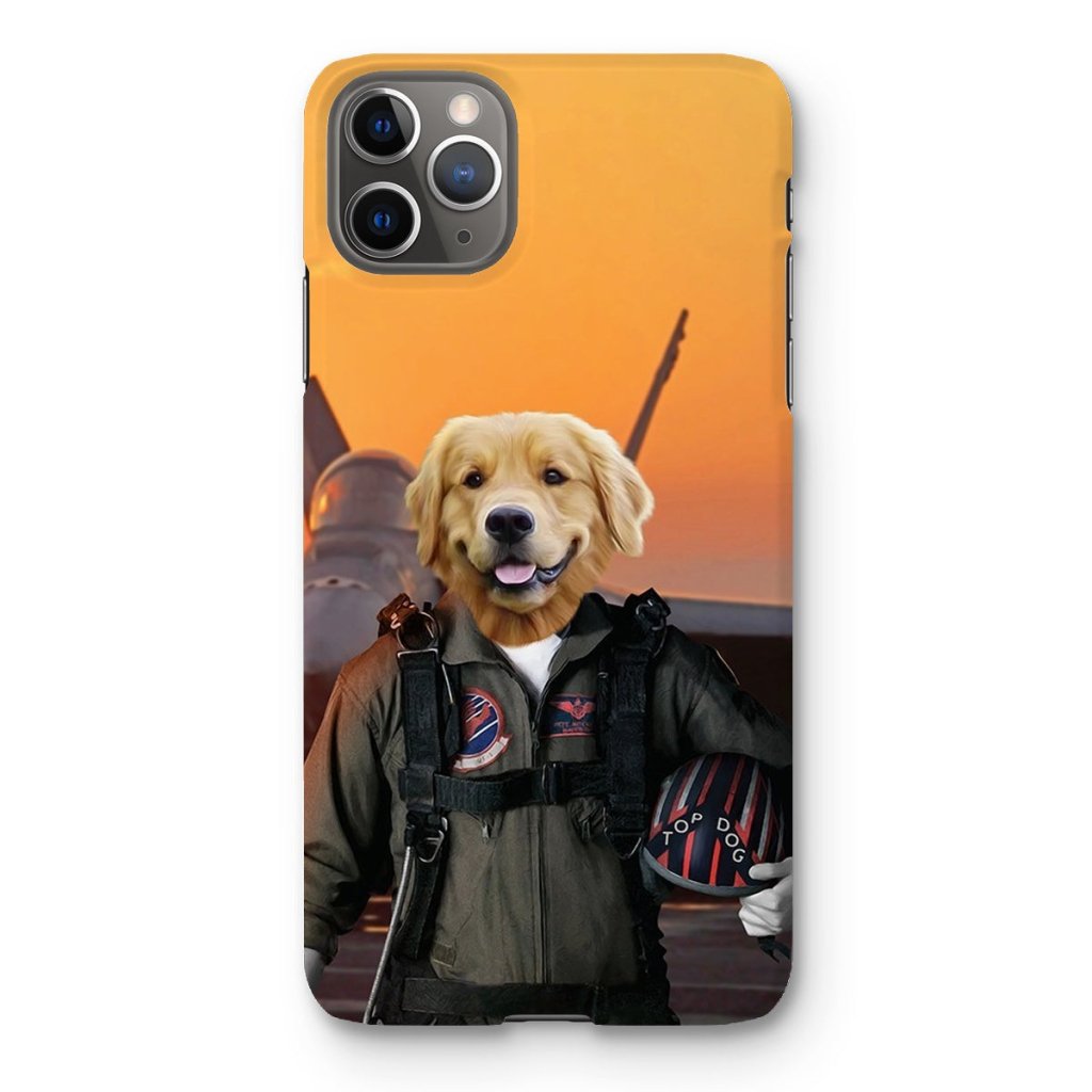 Pet Portraits | The Top Pilot: Custom Pet Phone Case | Paw & Glory