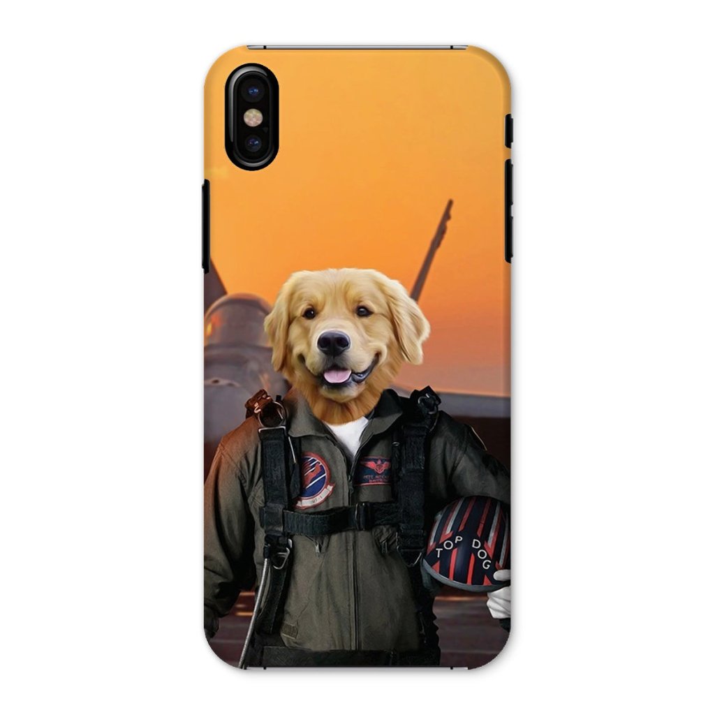 Pet Portraits | The Top Pilot: Custom Pet Phone Case | Paw & Glory