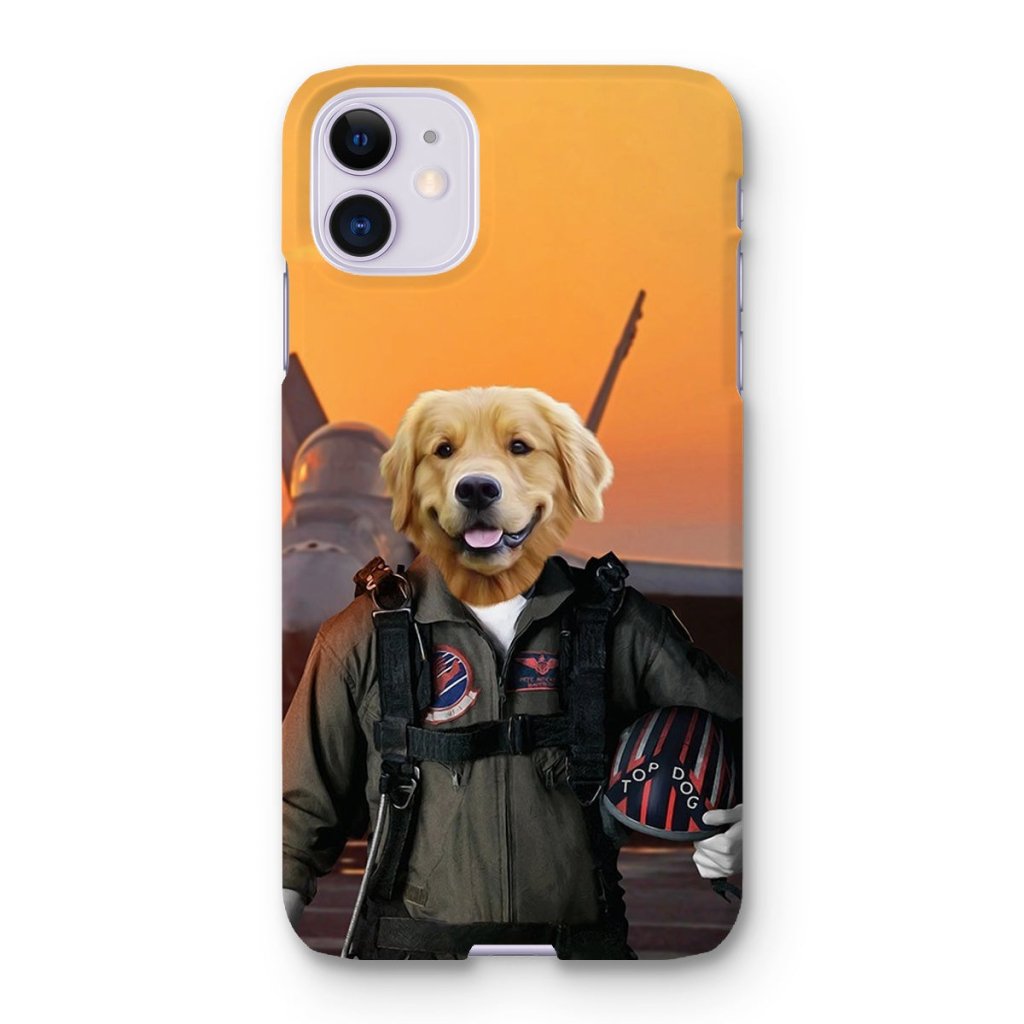 Pet Portraits | The Top Pilot: Custom Pet Phone Case | Paw & Glory