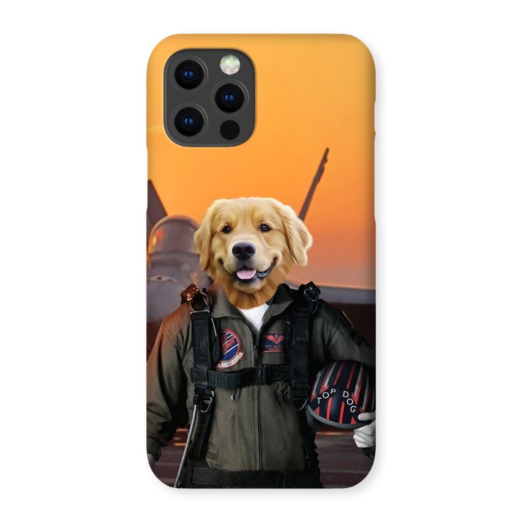 Pet Portraits | The Top Pilot: Custom Pet Phone Case | Paw & Glory
