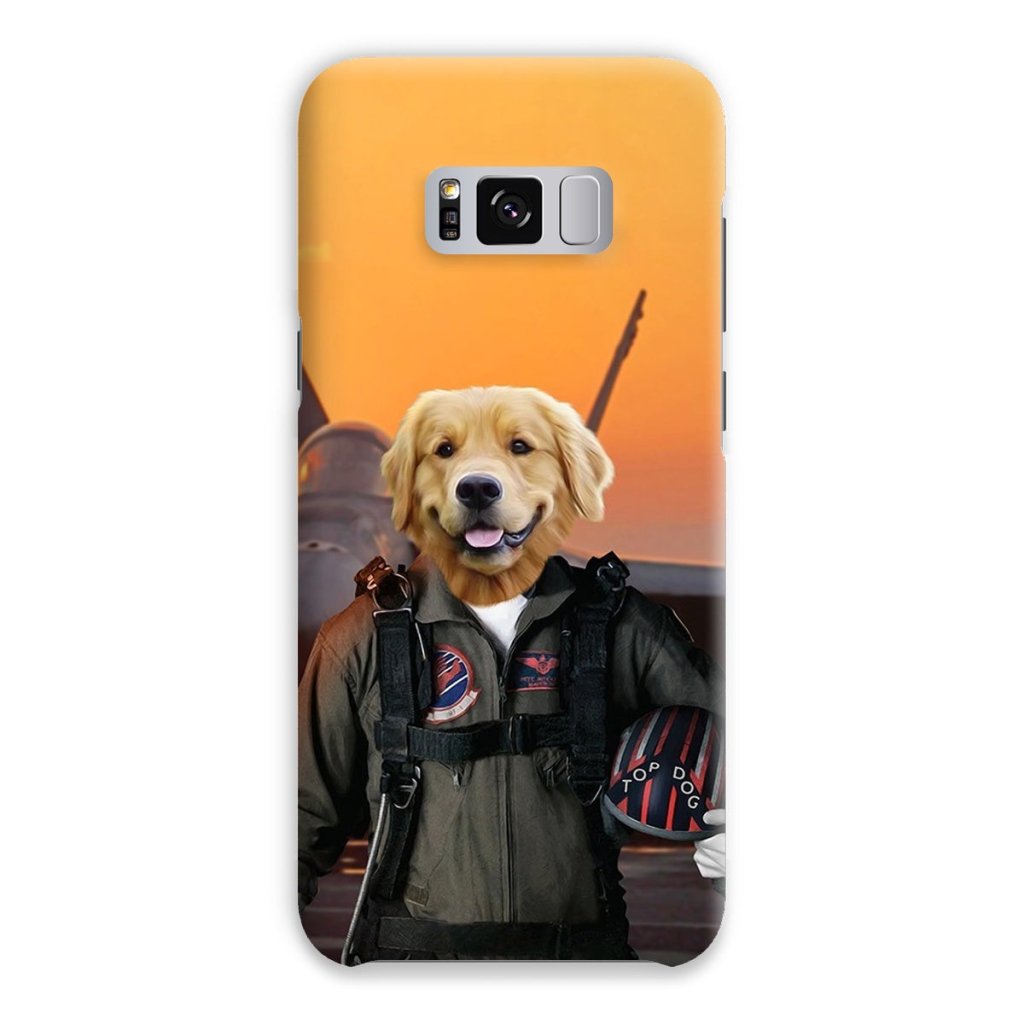 Pet Portraits | The Top Pilot: Custom Pet Phone Case | Paw & Glory
