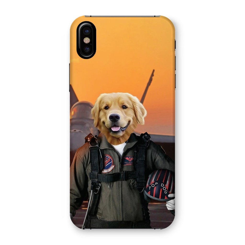 Pet Portraits | The Top Pilot: Custom Pet Phone Case | Paw & Glory