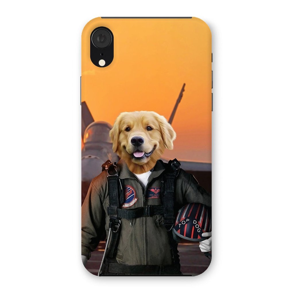 Pet Portraits | The Top Pilot: Custom Pet Phone Case | Paw & Glory