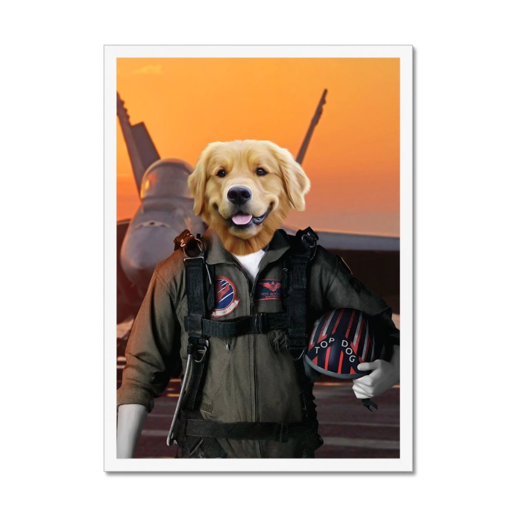Pet Portraits | The Top Pilot: Custom Pet Portrait | Paw & Glory