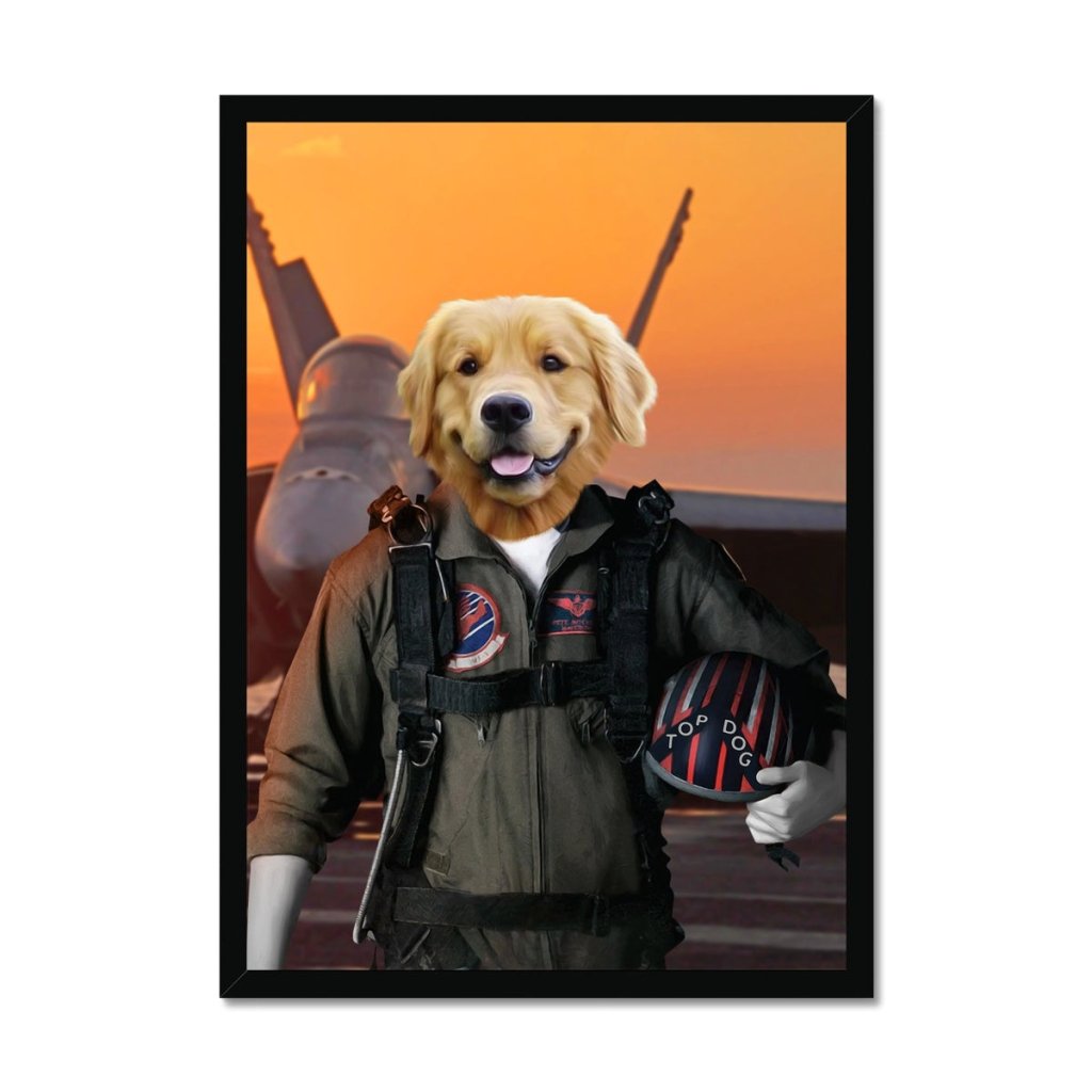 Pet Portraits | The Top Pilot: Custom Pet Portrait | Paw & Glory