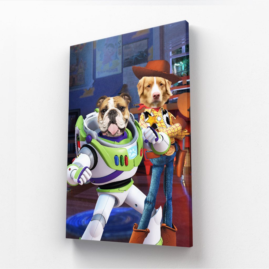 Pet Portraits | The Toy Besties (Toy Story Inspired): Custom Pet Canvas | Paw & Glory