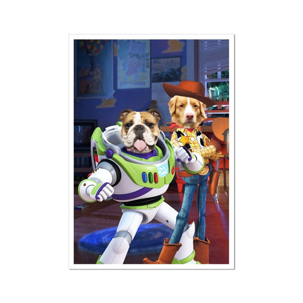 Toybox Besties Custom Pet Poster | Custom Pet Portrait Print | Paw & Glory