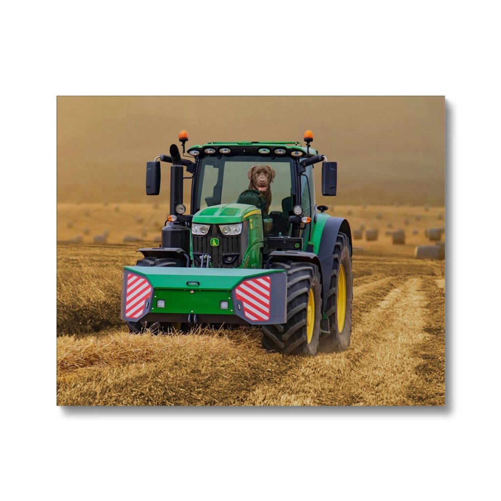 Pet Portraits | The Tractor: Custom Pet Canvas | Paw & Glory