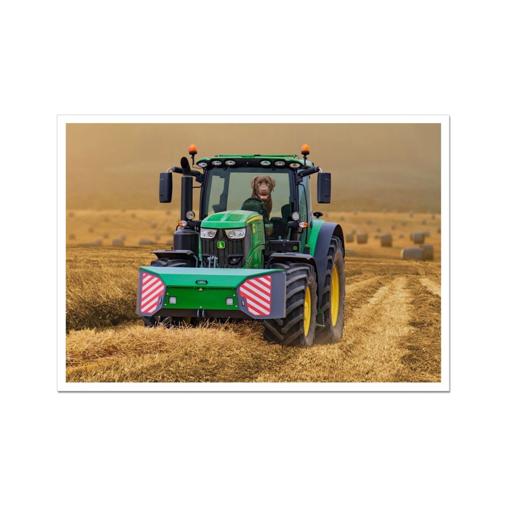 Pet Portraits | The Tractor: Custom Pet Poster | Paw & Glory