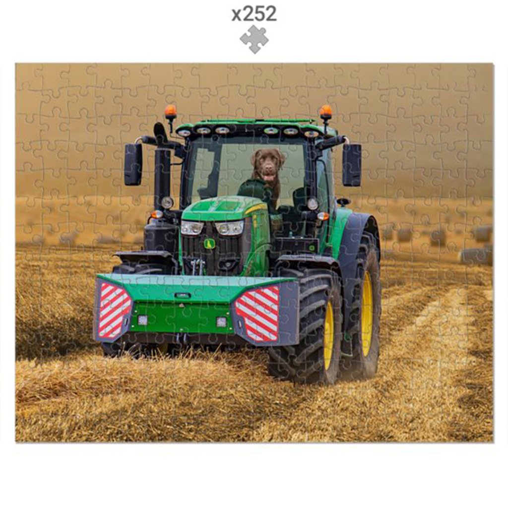 Pet Portraits | The Tractor: Custom Pet Puzzle | Paw & Glory