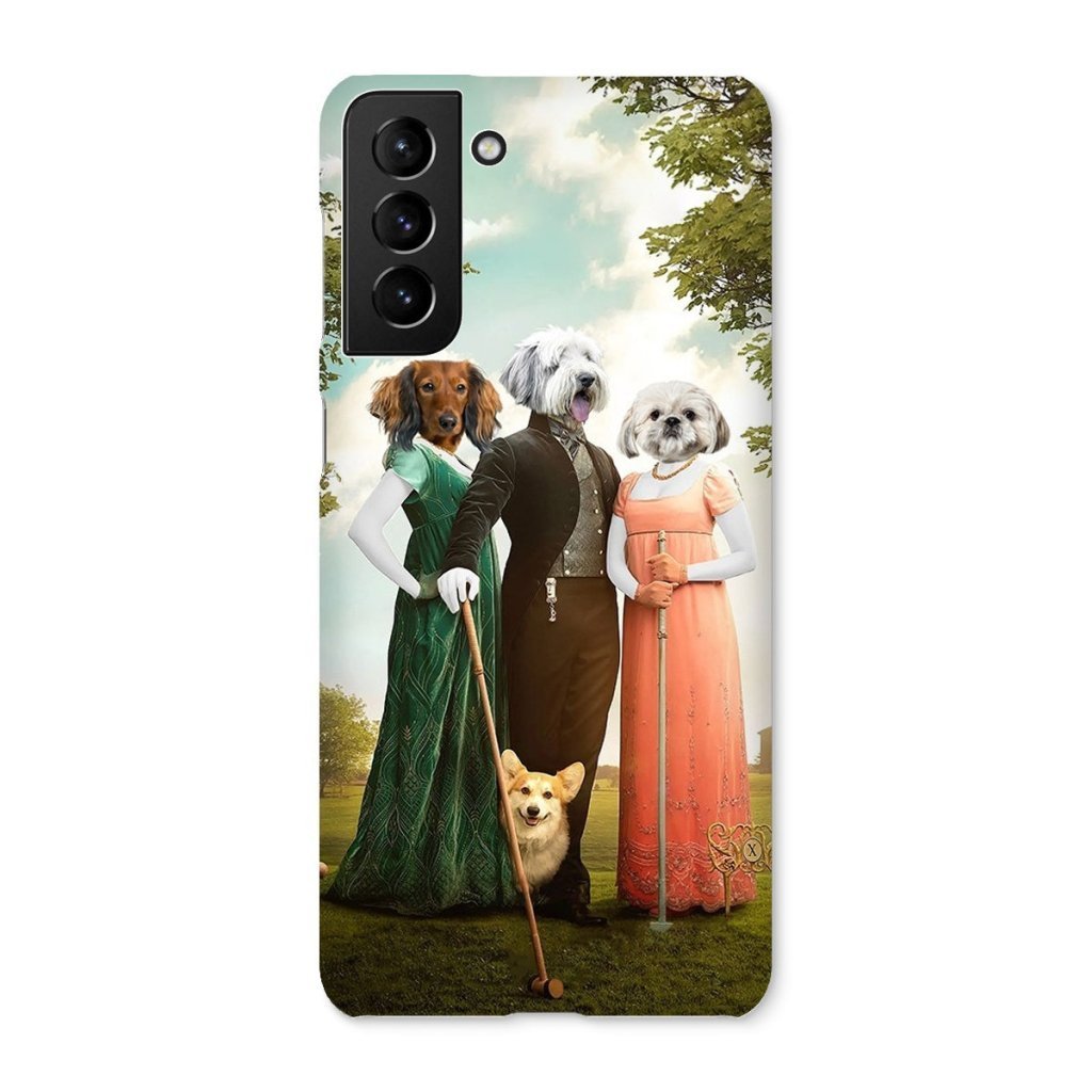 Regency Trio: Custom Pet Phone Case | royal pet portrait | Paw & Glory
