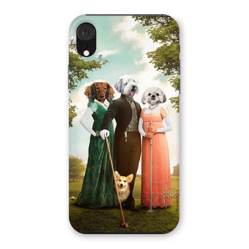 Regency Trio: Custom Pet Phone Case | royal pet portrait | Paw & Glory