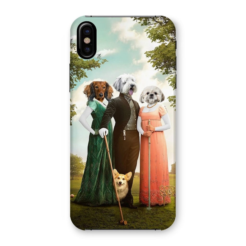 Regency Trio: Custom Pet Phone Case | royal pet portrait | Paw & Glory