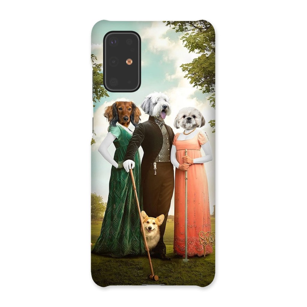 Regency Trio: Custom Pet Phone Case | royal pet portrait | Paw & Glory