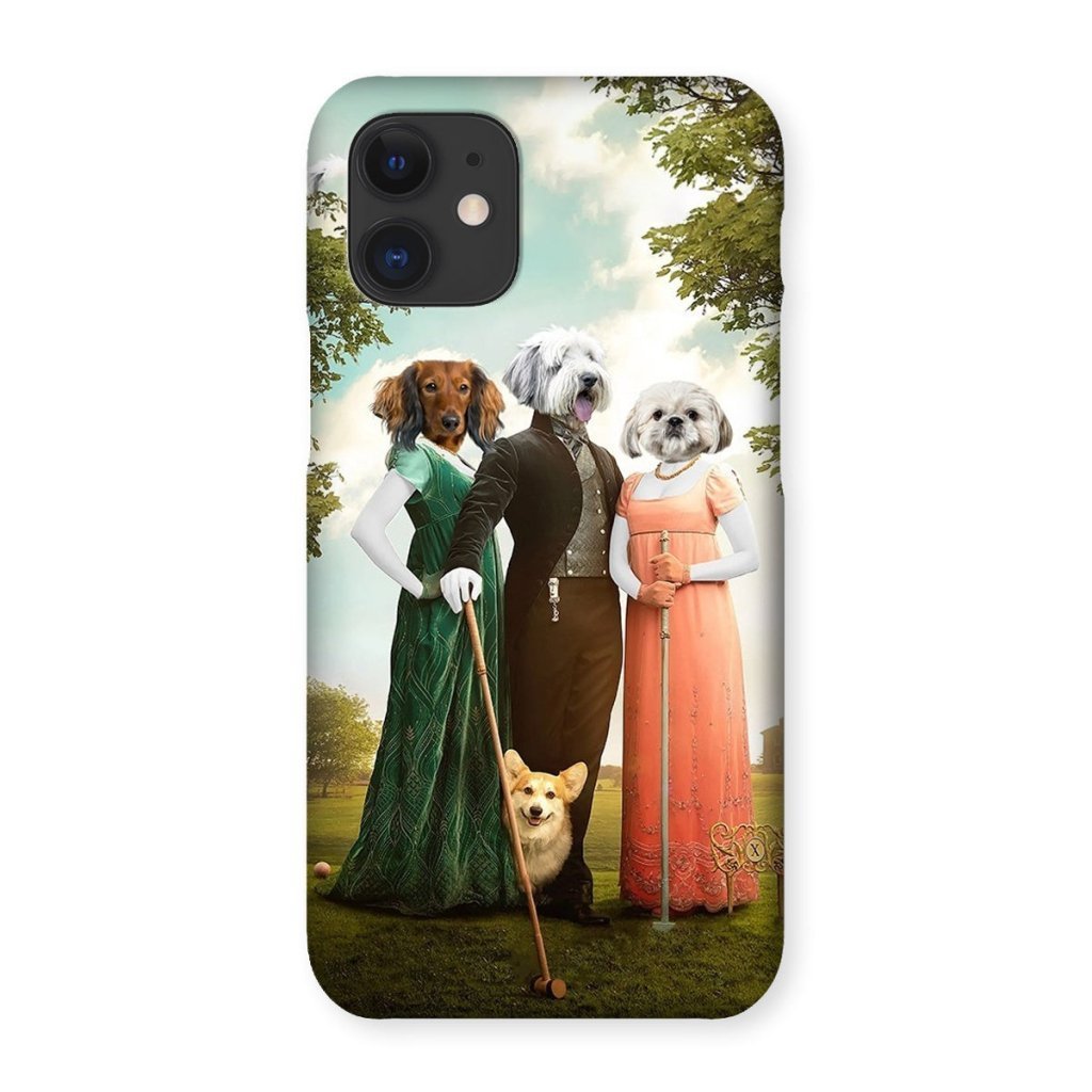 Regency Trio: Custom Pet Phone Case | royal pet portrait | Paw & Glory