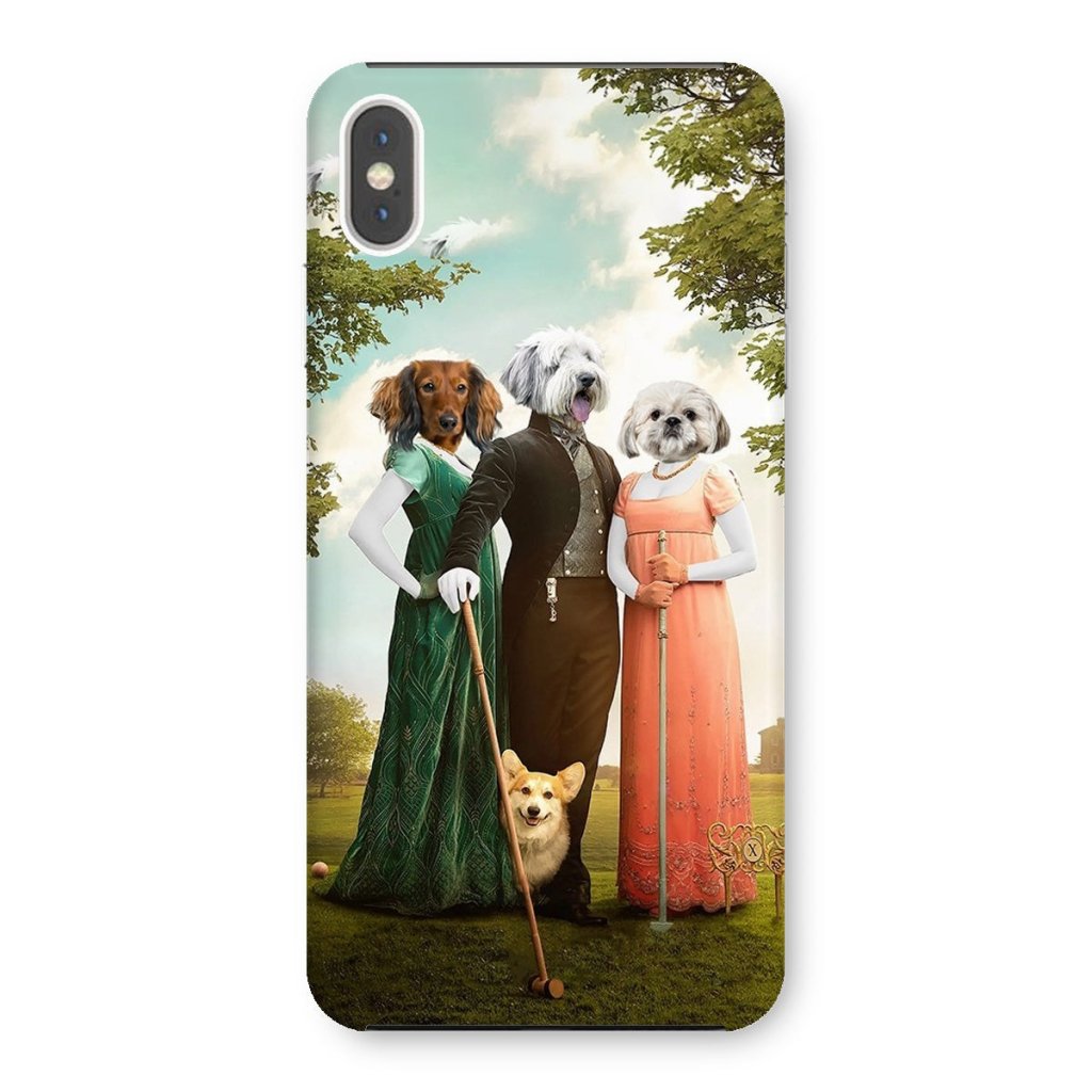 Regency Trio: Custom Pet Phone Case | royal pet portrait | Paw & Glory