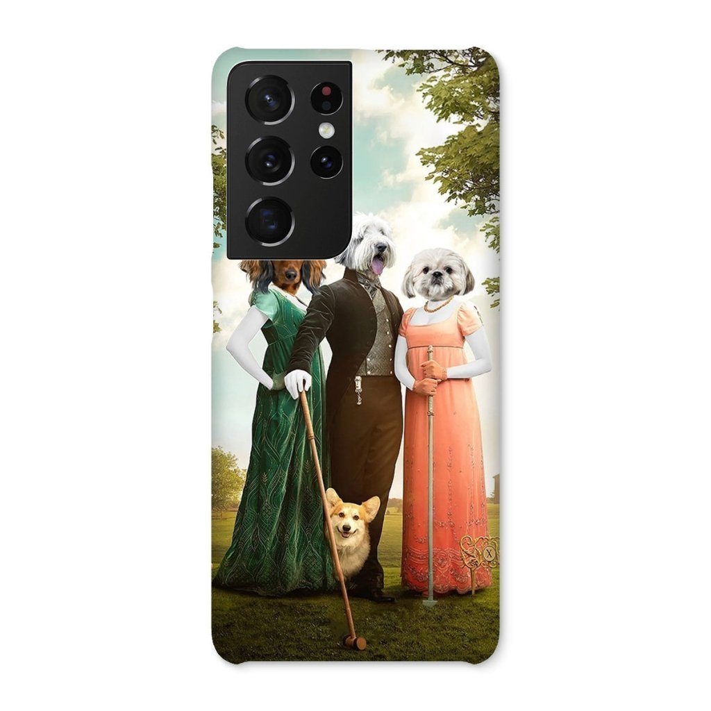 Regency Trio: Custom Pet Phone Case | royal pet portrait | Paw & Glory
