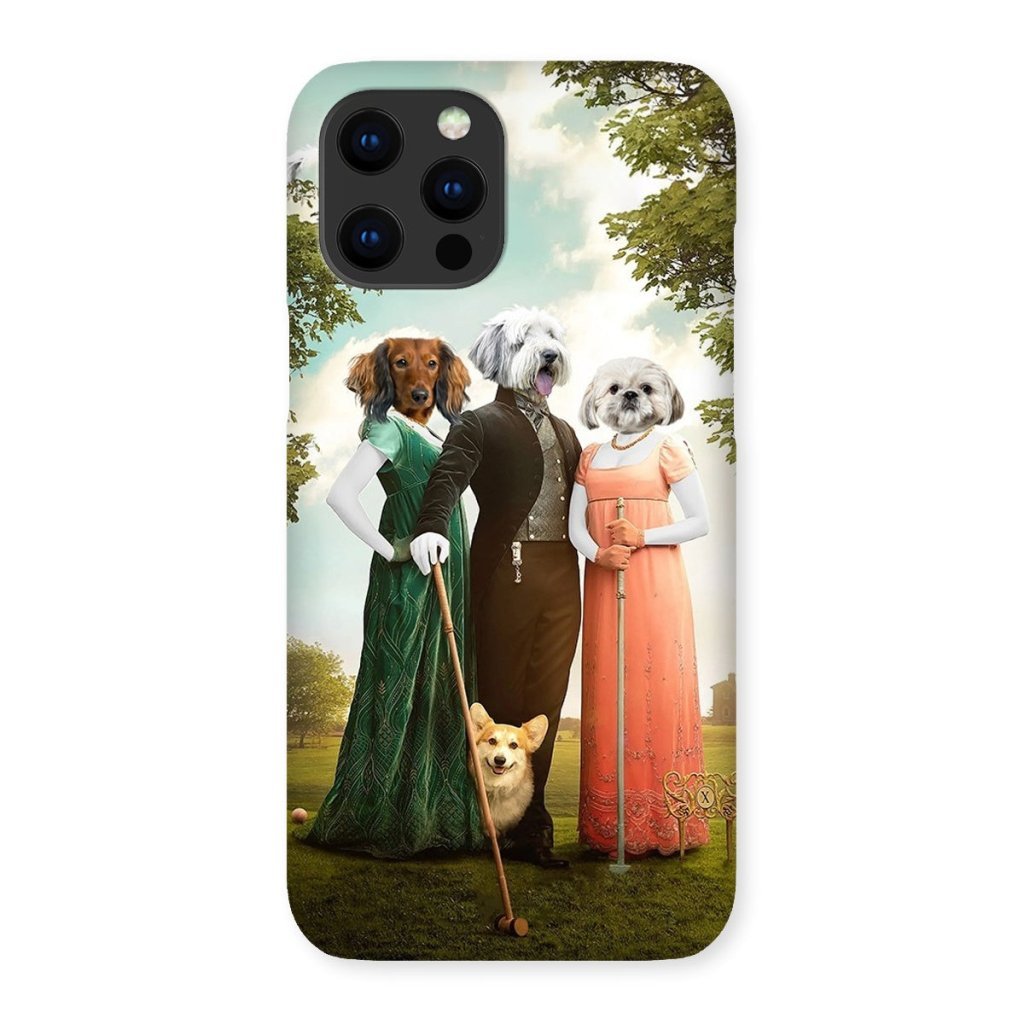 Regency Trio: Custom Pet Phone Case | royal pet portrait | Paw & Glory